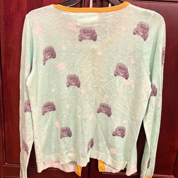 Anthropologie - Guilana Leila Mint Green Road Rage Cardigan - Picture 5 of 10